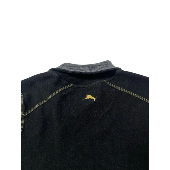 Tommy Bahama Sweater Mens Medium Pittsburgh Steelers Shawl Collar Football NFL - Picture 8 of 10